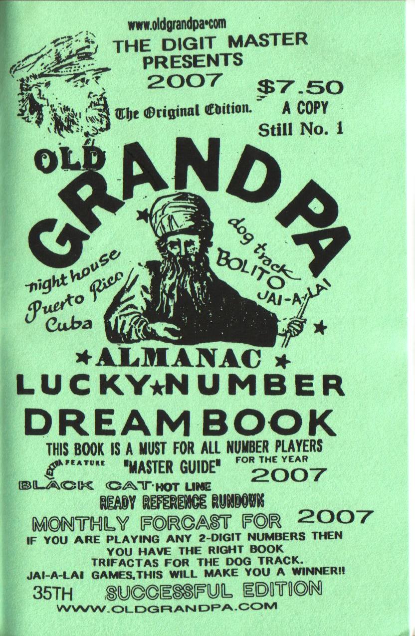 2024 Old Grandpa  (green)Dreambook 1 doz